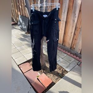 Black cargo pants